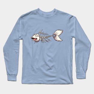 Koi Karp Fish Skeleton Long Sleeve T-Shirt